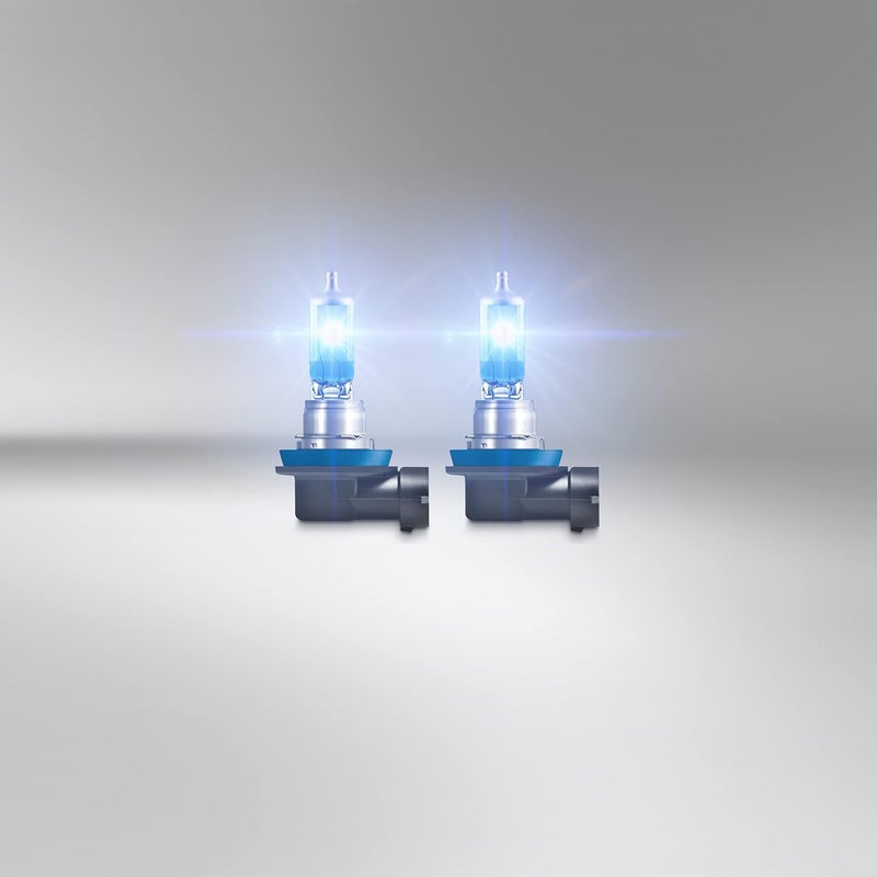 OSRAM كول بلو® إنتنس H11، +100% سطوع أكثر، حتى 5,000 كيلفن، مصباح أمامي هالوجين، مظهر LED، صندوق قابل للطي معلق (2 مصباح)  - Image 2